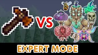 Terraria 1.4 - Possessed Hatchet vs ALL Bosses (Expert Mode)