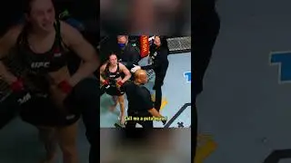 'I'll follow you home b*tch' 😳 #ufc