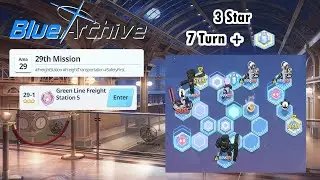 Blue Archive Global - Story Stage Hard 29-1 (3 Star & 7 Turn Clear) + Pyro Box