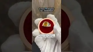 Yellow Sapphire Ring | Phukraj Ring | Yellow Sapphire Stone | Original Sapphire | Kanaka Pushparaga