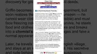 Footprints without Feet Class 10 Summary, English Chapter 5, Footprints without Feet Summary, story
