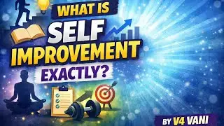What is self improvement ? exactly | V4 Vani | 