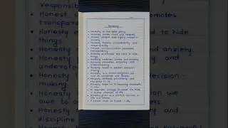 15 lines on Honesty || essay on honesty || Honesty essay short #handwriting #englishessay #ytshorts