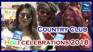 Holi Fest 2018 Celebrations at Country Club Hyderabad | Bigg Boss Jyothi | New Waves
