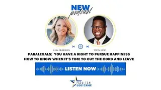 Paralegal Podcast Interview of Tony Sipp