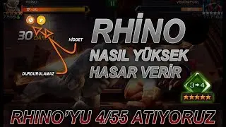 RHİNO HOW TO GIVE HIGH DAMAGE - RANK UP - GAME PLAY - ABILITY - MCOC - MARVEL CONTEST OF CHAMPIONS