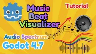 Godot Music Beat Visualizer Tutorial Simple and Easy Tutorial Audio Spectrum Visualizer