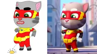 Laugh with My Talking Tom 2 Crazy Fails Funny Drawing Meme | Funny Compilation Video Drawing Meme P5