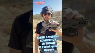 Smith & Wesson Competitor recoil spring upgrade. Ed Brown 11 # flat wound. #2astrong #shootingrange