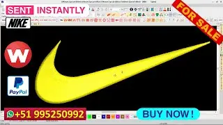 NIKE - FOR SALE DESIGN FOR COMPUTERIZED EMBROIDERY - SENT INSTANTLY - ATTENTION EVERYONE - WILCOM
