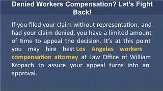 Workers Compensation Attorney Los Angeles
