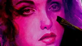 Acrylic Portrait Painting 