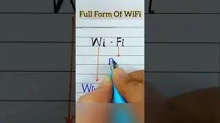 Full Form Of WiFi, Wifi Full Form #shorts #short #ytshorts #youtubeshorts