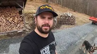 Driveway Repairs using my KUBOTA L 3301 and Moritz Dump Trailer