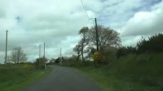 Driving From 22160 Bulat Pestivien To 22160 Croaz an Barzic, Brittany, France 5th May 2024