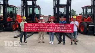 【#tderShipments 】🎇#TDER 10 units #heavyforklift successfully completed the SGS #inspection .