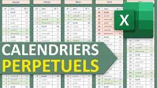 Calendrier annuel et perpétuel avec Excel