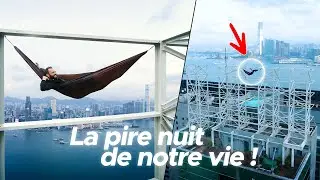 CAMPER ILLÉGALɆMENT SUR UN GRATTE CIEL DE HONG KONG !