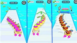 Bakery Stack Cup Cake🧁| Ice Cream🍨 | Cake🍰Android Game Level 49-49-50