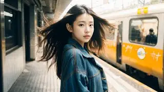 Girl looking at you smiling