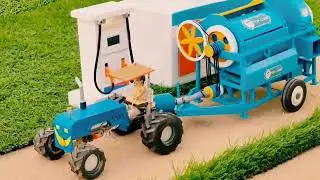 diy tractor making bulldozer repair train railway || make road to Help  @Akshayminitopics