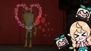 Frogbert shows off their rizz and blows a kiss to chat 【NIJISANJI EN】