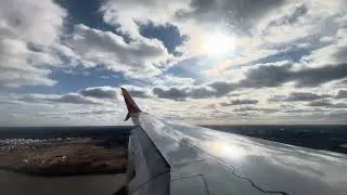 Turbulent & WINDY Landing at Philadelphia Int&rsquo;l Airport | Southwest Airlines Boeing 737-8H4 ~ N8632A