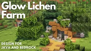 Ферма светящихся лишайников | Обучающее руководство по Minecraft | Java и Bedrock [1.21+]