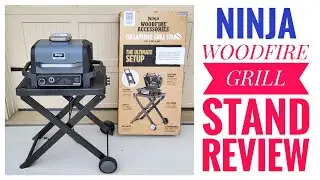 Nina Woodfire Grill Smoker Collapsible Grill Stand Review   I LOVE IT!!