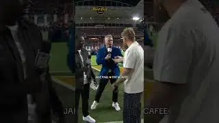 Джейк Пол и Пэт МакАфи на Национальном чемпионате по американскому футболу среди колледжей.