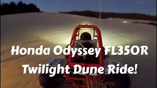 Oregon Sand Dunes Twilight Night Ride in Honda Odyssey FL350R
