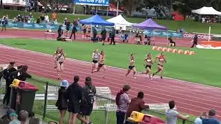 Ht2. 100m U18 Girls, Australian All Schools Championships, Barlow Park, Cairns 8/12/2018