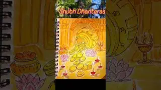 Dhanteras Art 🪙 #art #dhanteras #drawing #artwork #asmr #satisfying #shorts #coloring #colouring