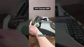 Как пользоваться всеми функциями винтажной портативной пишущей машинки Olympia SM9 1969 года выпу...