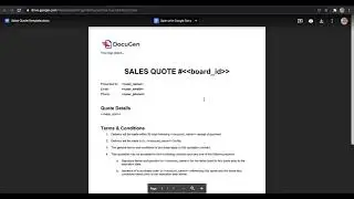 Generate a sales quote