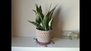 CUBRE MACETA A GANCHILLO O CROCHET