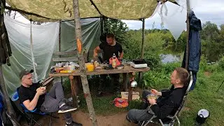 ОТДЫХ НА КАРЕЛЬСКОМ БЕРЕГУ С НОЧЁВКОЙ . ГОТОВИМ В ТАЁЖНОМ 