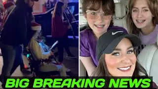 STAYING STRONG! Leah Messer's ex-boyfriend Corey Simms pushes his 13-year-old daughter Ali