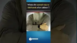 Sunnah way to fold hands on chest during salah. #sunnah #prophetmuhammad #sunnah