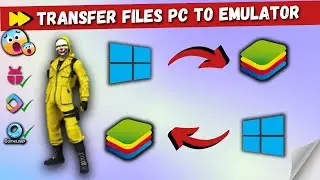 How to transfer files bluestack emulator to pc✔✔|| import and export files pc to emulator