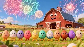 Eieren Tellen op de Boerderij! 🥚🌈 Leer Tellen van 1–10 | Vrolijk Kinderlied #baby @MiniGeniusNL