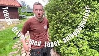 Tobias driver med faget anleggsgartner