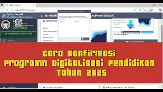 CARA KONFIRMASI PROGRAM DIGITALISASI PENDIDIKAN DI DAPODIK 2026