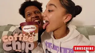 Coffee chip ice cream vlog