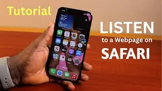 How to Listen to Webpage on Safari iPhone