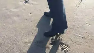 dolce vita kleat boots on the beach