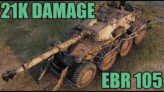 WoT Panhard EBR 105 Hit and Run Compilation - 20 Kills 21k Damage