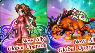 【FFBE】Summons for FF7 Aerith & Red XIII! FF7 Pulls!