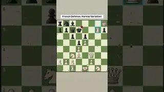 French Defense: Normal Variation.