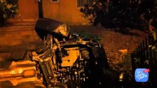 PERICOLOSO INCIDENTE IN VIA SAN FRANCESCO: SI RIBALTA UN'AUTO